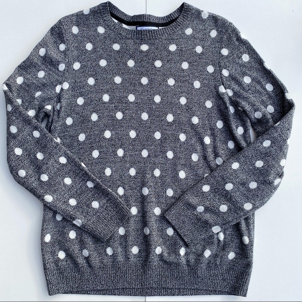 Charter Club Polka Dots Pullover Sweater Size PL